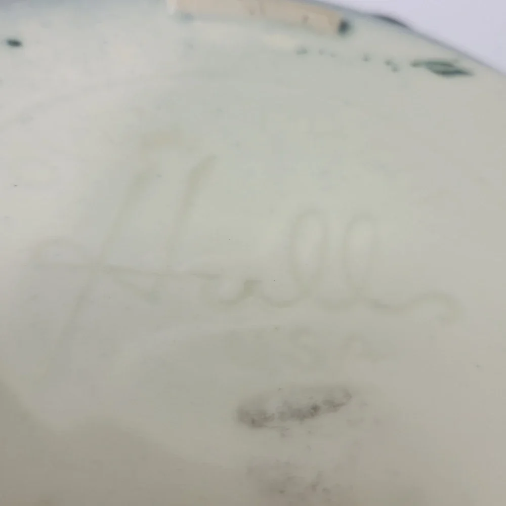 Vintage Hull Covered Casserole Dish with Lid Green Glazed‎ Pottery